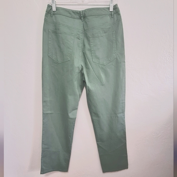 Appleseed's Petites Green Straight Leg Women's Jeans Size 6P - Picture 3 of 5